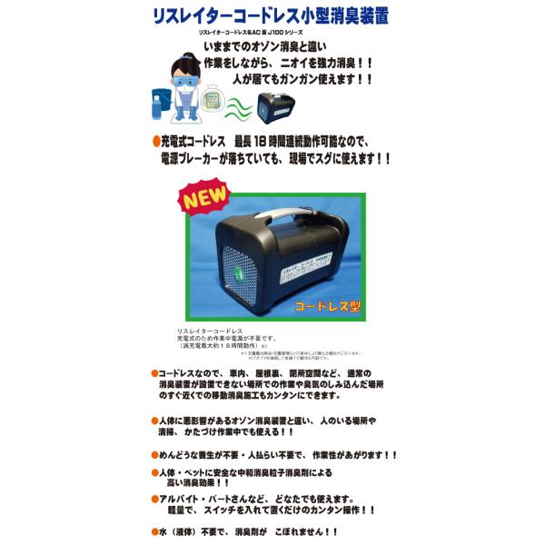 リスレイター コードレス消臭装置の使い方と効果
