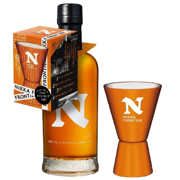 ニッカ フロンティア ブレンデッド ウイスキー 限定オリジナル メジャーカップ付 48度 箱なし 500ml 洋酒 包装不可 1梱包6本まで