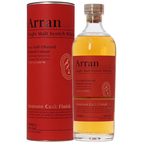 Arran シングルモルトウイスキー 700ml 3本セット　アラン　ウィスキー ウイスキー アラン アマローネカスク 50度 円筒箱付 700ml シングル