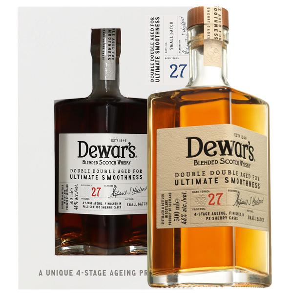 新品未開封 デュワーズ デュワーズダブル・ダブル 27年箱入り　国内正規購入品 デュワーズ ウイスキー ダブルダブル 27年 ブレンデッド スコッチ