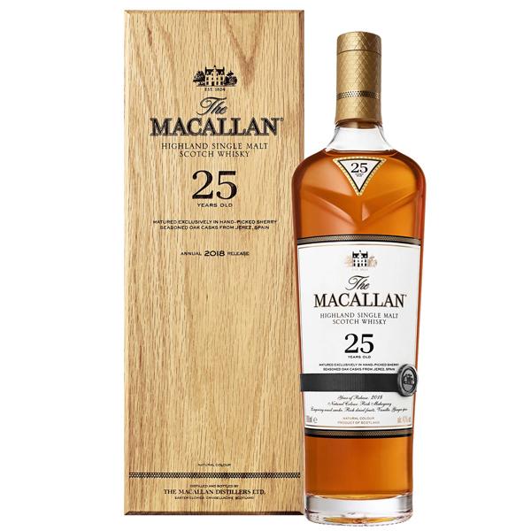 新品未開封The Macallan25年ハイランドシングルモルトウイスキー木箱入 ザ・マッカラン ウイスキー ザ マッカラン 25年 43度 正規 木箱入り