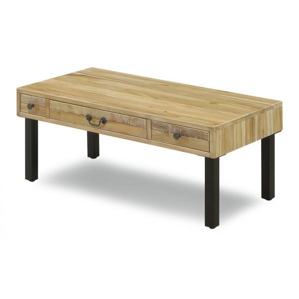 リビングテーブル ジェラ ローテーブル アカシア材 幅100cm ビンテージ  