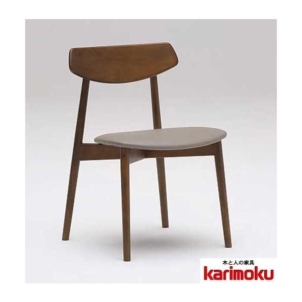 カリモク CD4035 食堂椅子 食卓椅子 ダイニングチェア 肘無し椅子 合成皮革張り 選べるカラー スタッキング 日本製家具 正規取扱店 木製 単品  バラ売り