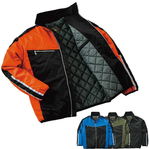 【ポイント】警備用のノウハウを活かした設計！【High-Tachibana】肩章付防寒ジャンパー！冬にええジャン！スリム過ぎず、ダブつかず丁度いいシルエット。裏地にミューファンを使用し、抗菌・防臭・帯電防止仕様。袖口、胴廻にバインディングテ...