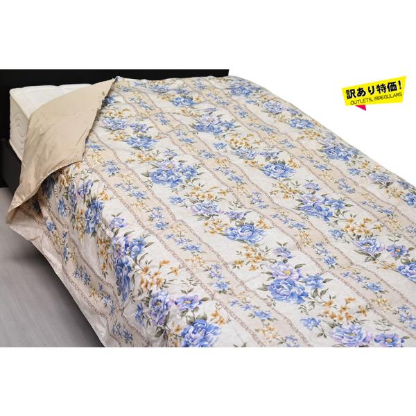 西川 訳あり特価！西川の洗える羽毛肌掛けふとん シングルSL ブルー