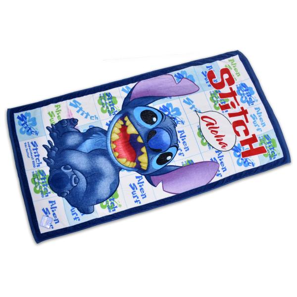 ディズニー大判バスタオル、Stitchスティッチ aloha吹き出し