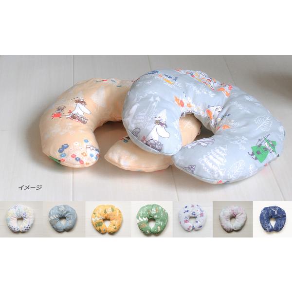 　「お布団やさんのつくったベビー枕」シリーズ　日本製　世界中で愛される「ムーミン」のキャラクターたち。中身の枕とカバーのどちらも洗濯できます。汗やよだれ汚れもスッキリ清潔に。くぼみのついた枕が赤ちゃんの頭にフィットして、後頭部の負担を軽くし...