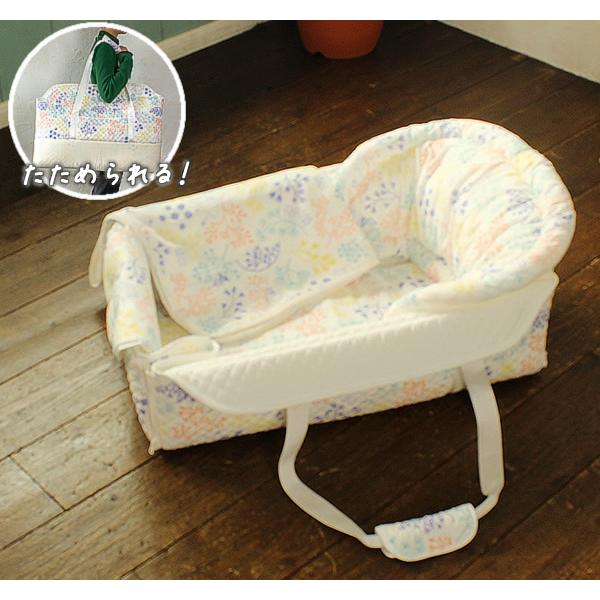 かわいいムーミン柄のデザイン　(柄名 Picnicホワイト)MOOMIN BABY ムーミン４辺ファスナーで、変形が自在なクーファン。持ち手つきなので、おうちの中どこでも赤ちゃんを見守れます。ファンタジックなムーミン柄、使いかた６通り。 １...