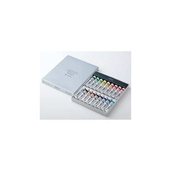 クサカベ アクリル絵具｜アキーラ（水性アルキド樹脂絵具）　6号（20ml）18色セット