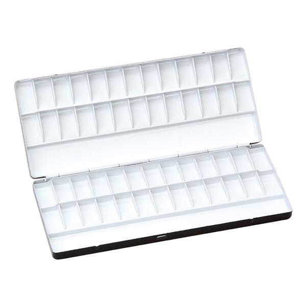 【ホルベイン史上最多仕切数！】軽量なアルミ水彩パレットにコンパクトかつ仕切数の多いパレットが登場！小スペースでの制作や旅行、野外でのスケッチに最適です。【オススメポイント！】1.仕切り数が多くたくさん絵の具が入れられる！2.小スペースでの作...