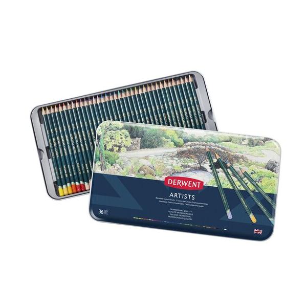 ダーウェント（DERWENT） アーティスト色鉛筆 36色セット 缶入