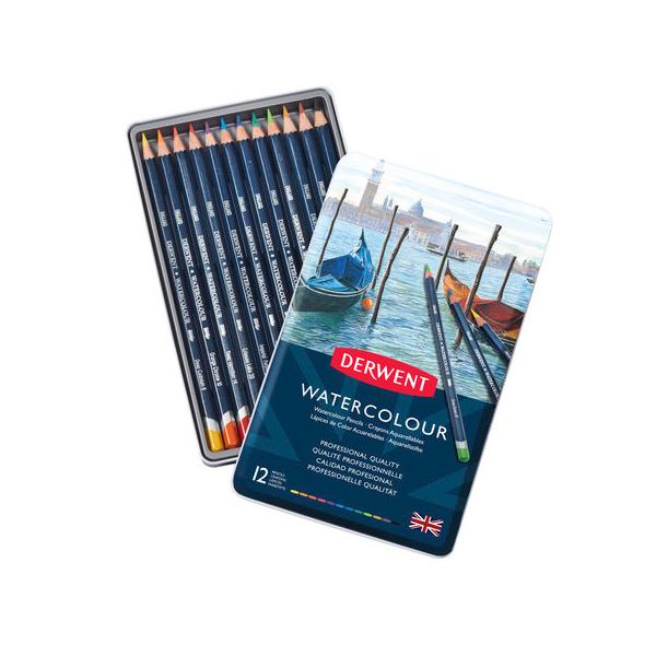 ダーウェント（DERWENT） ウォーターカラーペンシル 12色セット