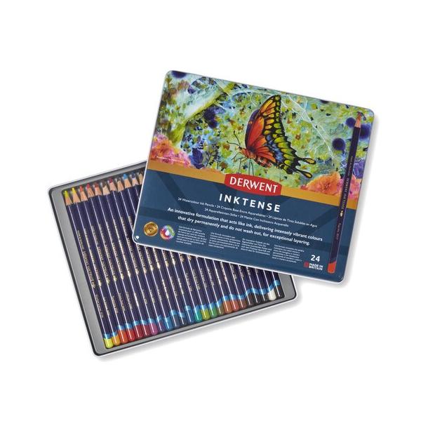 ダーウェント（DERWENT） 水彩色鉛筆 インクテンス 24色セット : 陶芸