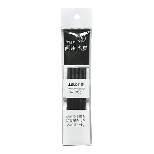 伊研 木炭芯鉛筆 No.5030 5本入