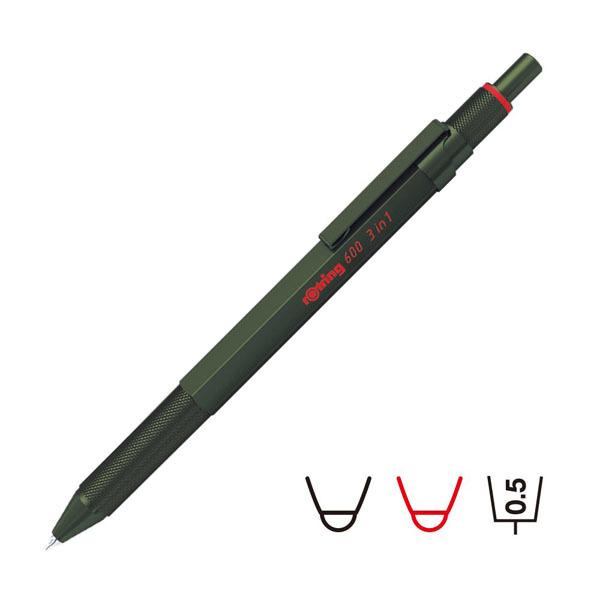 ロットリング 600 3in1 カモフラージュグリーン : 陶芸.com e-画材.com