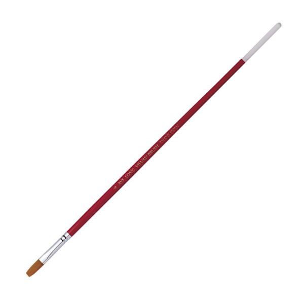 穂先：長さ17mm×幅7mm全長：292mmポリエステル（PBT)を使用した油彩・アクリル用に適した筆です。天然の毛のように根本は太く、毛先は細く丸みがあり太さの異なる何種類もの毛を混毛してあり、非常に強く弾力性があります。