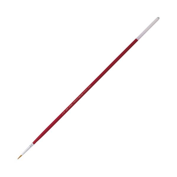 穂先：長さ9mm×直径1mm全長：282mmポリエステル（PBT)を使用した油彩・アクリル用に適した筆です。天然の毛のように根本は太く、毛先は細く丸みがあり太さの異なる何種類もの毛を混毛してあり、非常に強く弾力性があります。