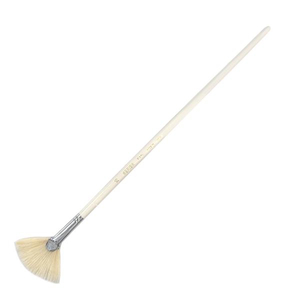 穂先サイズ・・・長さ24mm穂先を扇型に薄く広げることにより、かすれ模様や広い面塗り、ぼかし等多用途に用いられています。●筆は在庫切れにより、納期がかかる場合もございますがご了承ください。