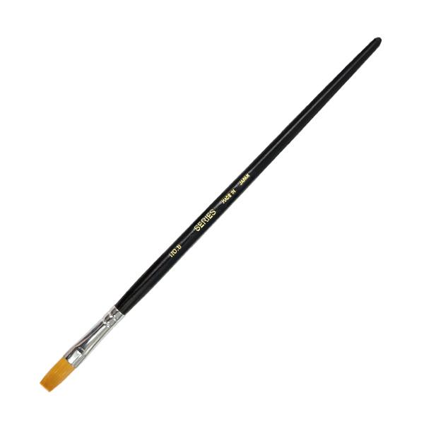 穂先サイズ・・・幅9mm×長さ17mm上質のナイロンに星形のナイロン毛混毛しているので、絵具の含みも良く弾力性、耐久性に優れ穂先のまとまりも抜群です。アクリル絵具、水彩用、不透明用、アニメーション等、幅広く使用できます。●筆は在庫切れにより...