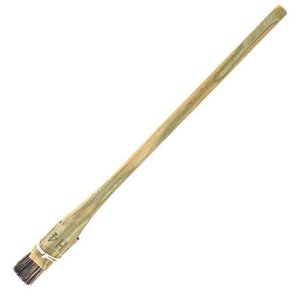 穂先サイズ・・・約 幅 9mm×長さ 11mm原材料：鹿毛良質な鹿毛は、中が空洞の毛で硬く金網でのボカシ、染色用のすり込み、ローケツ染め、版画用等、 広く使えます。●筆は在庫切れにより、納期がかかる場合もございますがご了承ください。