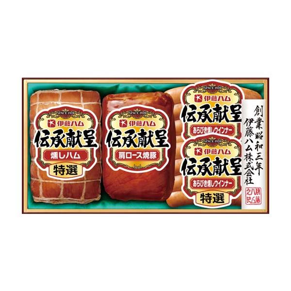 母の日 花と プレゼント ギフト 2024 健康 束 鉢 代 以外 実用的 セット 伊藤ハム 伝承献呈 ギフトセット FSC-35