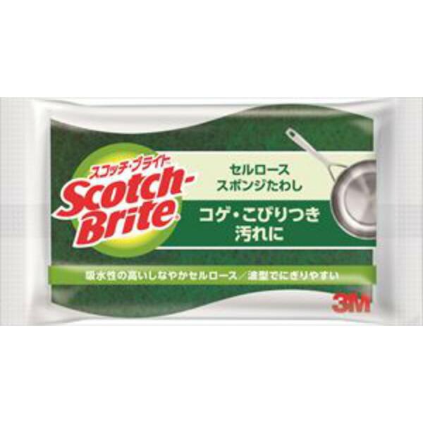 スコッチブライトセルローズスポンジたわし　　1個入