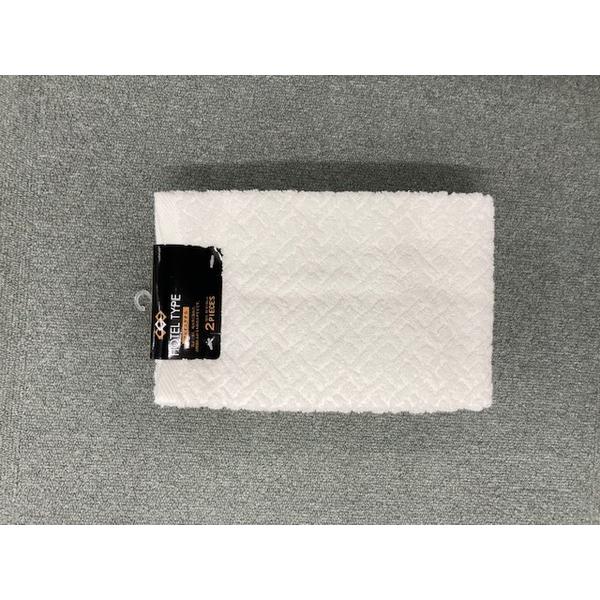 ワケあり！送料無料【タグピンなし】ホテルタイプバラエティーカラーフェイスタオル（アイボリー２枚入）