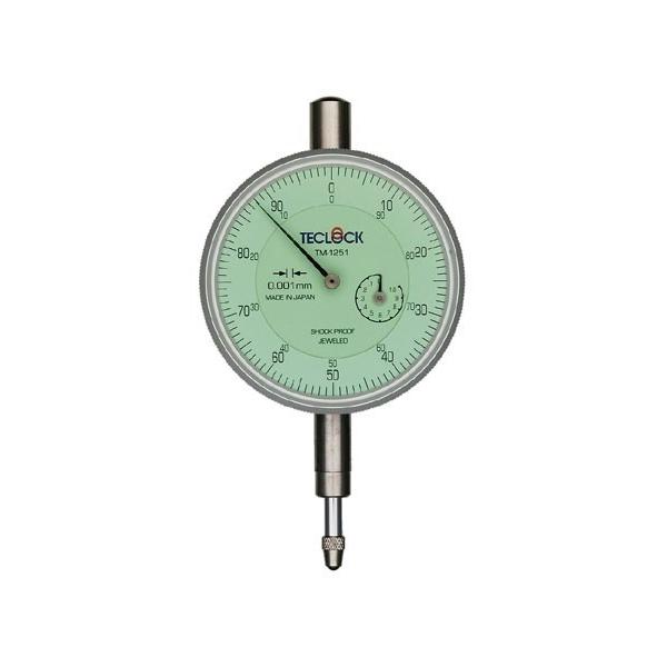 0.001mm目盛ダイヤルゲージ TM-1251の特長■目量0.001mmタイプの中では、目盛幅が広いため読み取りやすいダイヤルゲージとなります。■衝撃緩衝機構(ショックプルーフ)により、歯車などの機構部品を保護、耐久性を追及しています。■...