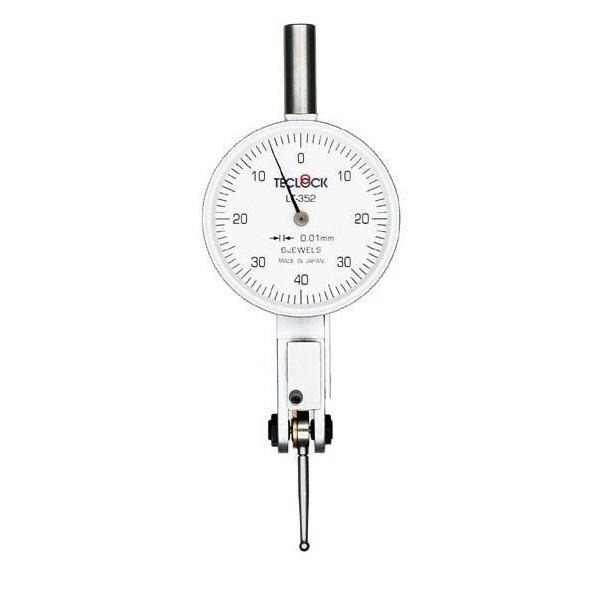 オートクラッチレバーテスト LT-352の特長◆標準タイプのオートクラッチタイプてこ式ダイヤルゲージ LT-352になります。◆測定子回転部軸受けにミニチュアベアリング（ピボット玉軸受）を使用しているため軸ガタの影響が少なく、指示が安定して...