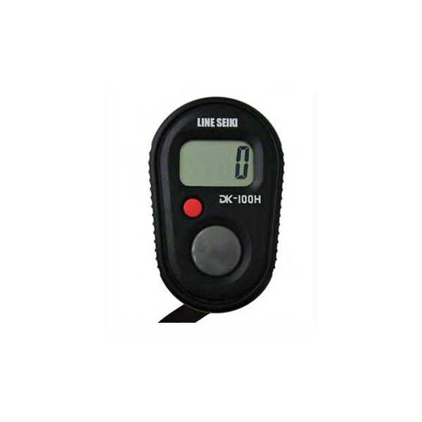 ■電子数取器 4桁/手持チデジタル表示 DK-100Hの特長●見やすい大きめ液晶表示(文字高10mm)●カウント/リセットのみのシンプル加算カウンターです●シンプル簡単操作の手持ち式●落下防止用ストラップ付属●桁数：4桁●係数範囲：0-99...