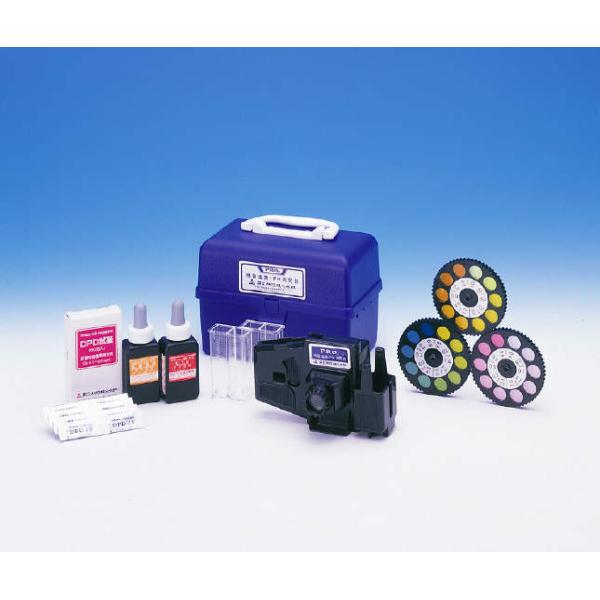 ■高濃度比色測定器 の特長●試薬式なので高濃度の残留塩素濃度が簡単に測定でき、校正の必要もありません。●10〜300ppmまで10段階で幅広い測定ができます。●一眼プリズム方式なので比色しやすく正確です。●測定範囲：（mg/L） 10　20...