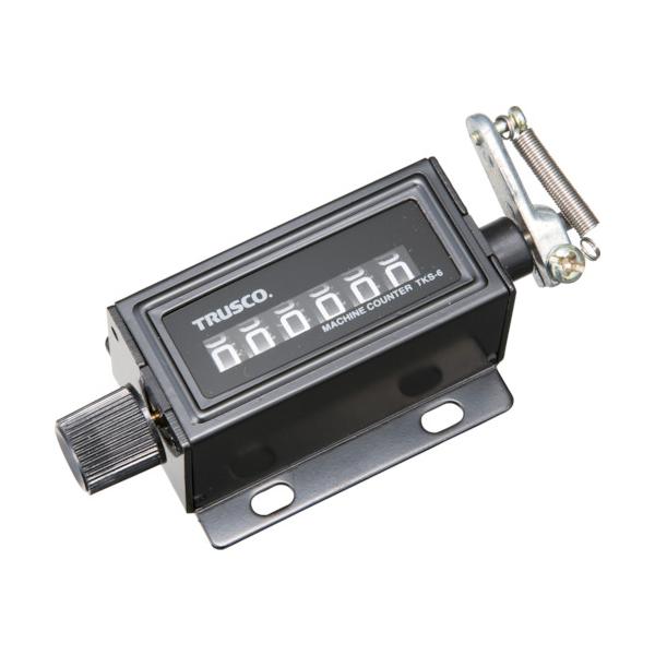 ■マシンカウンタ 小型 6ケタ TKS6の特長●回転運動、連続運動のカウントに使用します●レバーが45°往復することにより1つの数字が進みます●製造ライン上の計数管理に●計数範囲：999999●回転方向：右軸正回転●計数速度(cpm)：60...