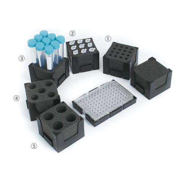 ■チューブホルダー φ15mm用 AAA36523の特長●複数のチューブサンプルをフリーハンドで撹拌。●規格： φ15mm×9本●写真 (3)