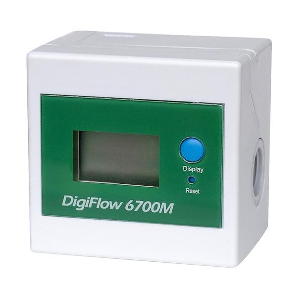 ■簡易デジタル流量計 6710M-0の特長●積算/瞬時流量がボタンで切り替えられ手軽に流量を確認できます●使いやすいバッテリー駆動です●8A〜25Aまでの配管サイズがあります●水道水、浄水、冷却水などの水専用流量計●適合流体：水道水、浄水、...