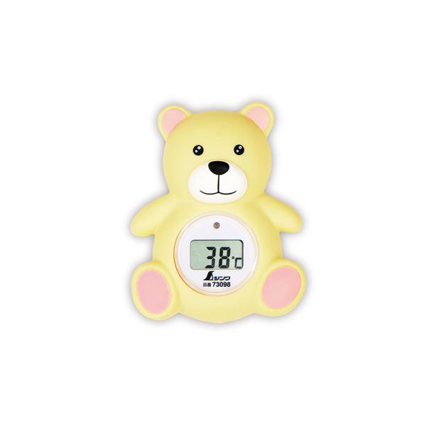 シンワ 73098 風呂用デジタル温度計 B クマ