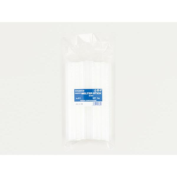 ■ホットメルト塗布材 スティックタイプ 811の特長●ホットメルト接着剤(804用)●材質：EVA系●色相：乳白色●粘度：5800mPa・s●オープンタイム：40sec.●耐熱温度：55℃●寸法：Φ11.5×220mm●容量：1kg※オープ...