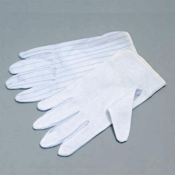 カスタム　静電防止手袋　ホワイト　Ｍ　厚さ１．０５ｍｍ　ＡＳ−３０１−Ｍ　１双 （メーカー直送）