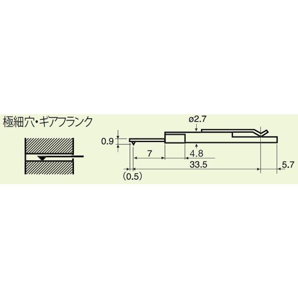 法人限定)東京精密 粗さ形状測定子 極細穴・ギアフランク DM43811 