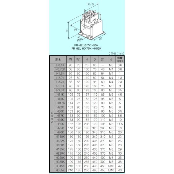 �O�H�d�@ FR-HEL-H15K 400V DC���A�N�g�� �d�������p