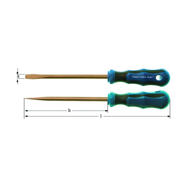 スナップオン GF0615B Ampcoスイス 防爆スクリュードライバー -6 軸長150mm GF0615B