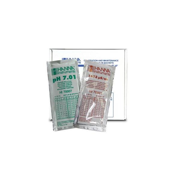 ni HI 77100P pH/ECWt (X^_[h^Cv) pH 7.01 &amp; 1413S/cm 20ml×20 (e10) HANNA