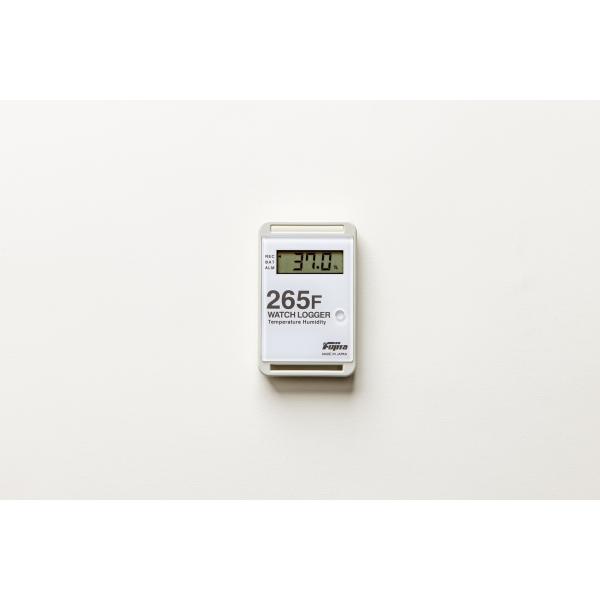 藤田電機製作所 KT-265F-W NFC通信 温度・湿度データロガー ホワイト デジタル温度記録計 WATCH LOGGER