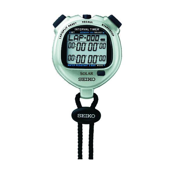 ■ストップウオッチソーラー インターバル メタリックシルバー SVAJ101の特長●電池交換であわてることのないソーラー充電式ストップウオッチです●ダブルリピートタイマー機能付です●縦×横×厚さ：73×61×21mm●計測項目：最大300本...