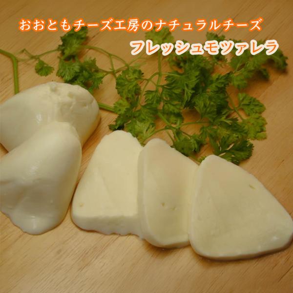 おおともチーズ工房のナチュラルチーズ フレッシュモッツァレラ 内容量100g前後 塩分無添加 できたてフワフワ おいしい牛乳の味 サラダやカプレーゼがお薦め