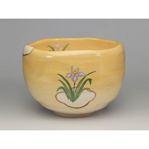 【未使用】楽焼茶碗 吉村楽入 花菖蒲 　共箱 未使用】楽焼茶碗 吉村楽入 花菖蒲 共箱 2025年最新】吉村楽入の人気