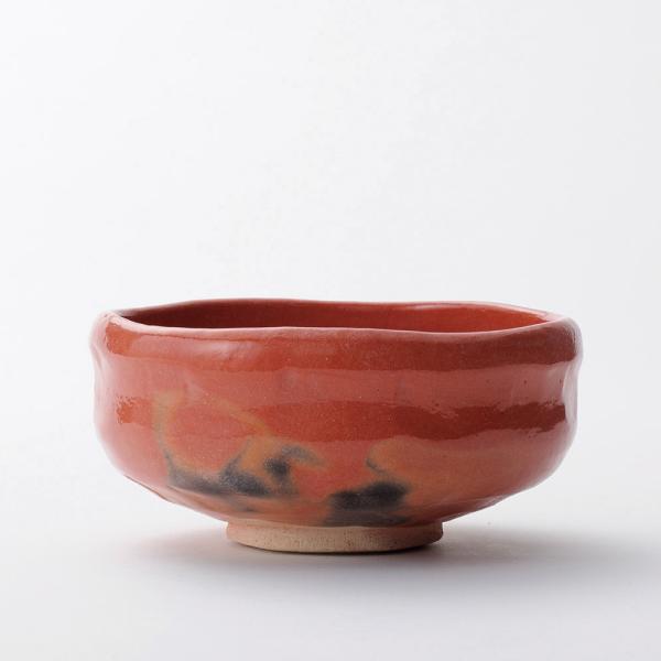 吉村楽入 2024年新春作品 馬盥形 赤楽 茶碗 楽入印 : 心斎橋花房ヤフー