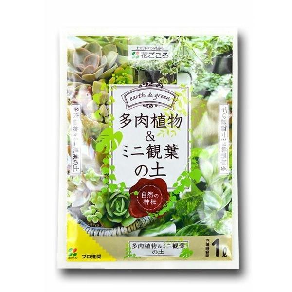 観葉植物 土 多肉植物＆ミニ観葉の土 1L×30袋 花ごころ 培養土