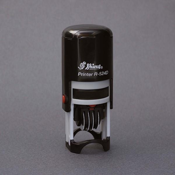 シャイニー／回転印／日付印／丸型18Mm／R-524D :27300002:いいはんこやどっとこむ - 通販 - Yahoo!ショッピング