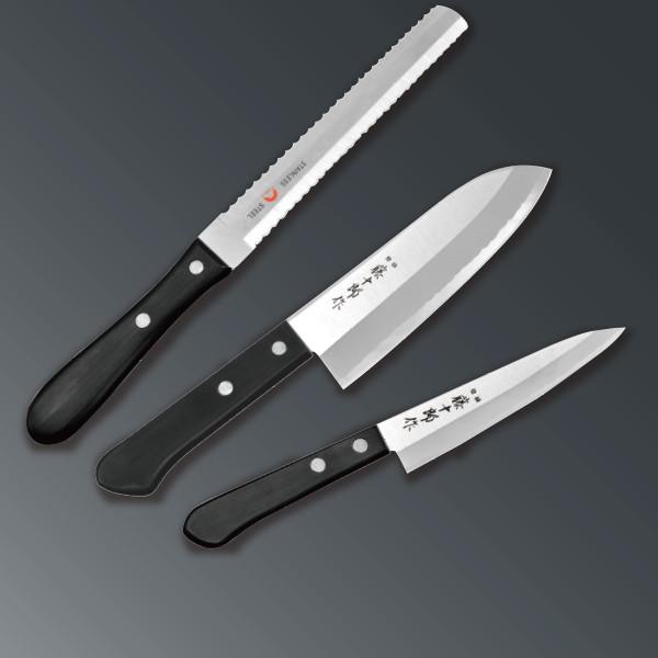 New 藤十郎作 ステンレス包丁4点セット はぴねすくらぶ Paypayモール店 通販 Paypayモール