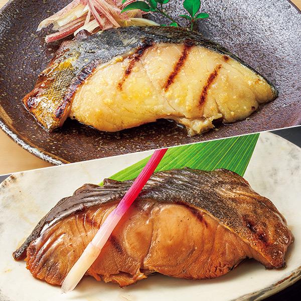 ●送料：1100円（冷凍便でのお届け、送料は別途頂きます）高級魚銀ダラを存分に。西京焼き＆みりん焼きのセット！●セット内容／合計500g（約50g×5袋×2種）●賞味期限／製造日から冷凍1年●加工地／日本●原材料／【西京焼】銀ダラ（アメリカ...